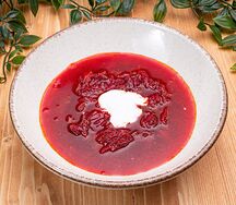 Борщ со сметаной