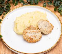 Котлета куриная рубленая с пюре