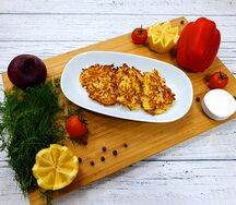 Драники картофельные со сметаной