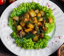 Картофель с грибами 