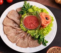 Язык говяжий с хреном