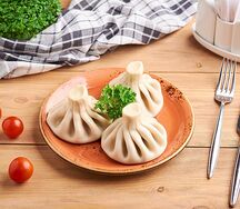 Хинкали с говядиной и свининой