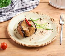 Салат из баклажанов с говяжьей вырезкой