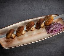 Шампиньоны на мангале