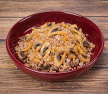 Греча по купечески с грибами