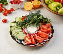 Из свежих овощей с маслом оливковым