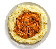 Чахохбили из курицы с пюре