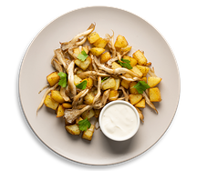 Жареный картофель с грибами