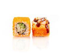 Запеченные маки с креветкой