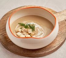 Крем-суп из белых грибов с трюфельным маслом