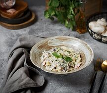 Паста Ветчина-грибы