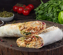 Шаурма в обычном лаваше