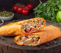 Шаурма в сырном лаваше