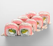 Ролл с тунцом и такуаном