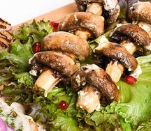 Грибы на мангале