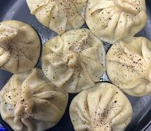 Хинкали с говядиной и свининой
