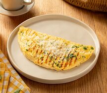 Омлет с грибами