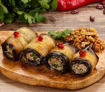 Баклажаны с орехами