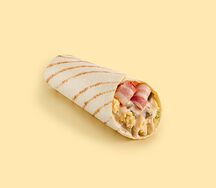 Патата с беконом и омлетом