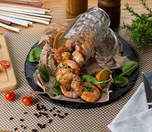 Креветки в соусе терияки