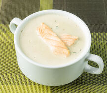 Суп Сливочный с лососем