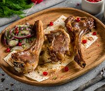 Шашлык из каре баранины