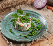 Салат Оливье с мясом