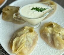 Манты с говядиной 