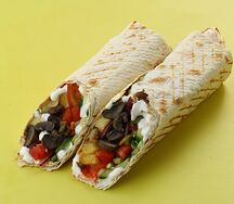 Овощной ролл с грибами