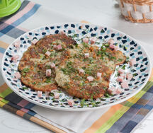 Драники с картофелем и ветчиной