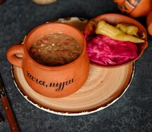 Лобио c соленьями