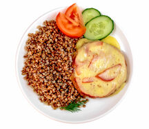 Котлета куриная с гарниром