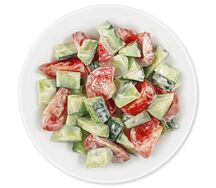Овощной салат со сметаной