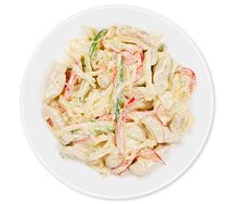 Индейка с овощами в сливочном соусе