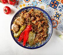 Килограмм Чайханского плова на огне