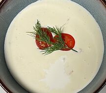 Сырный суп с креветками