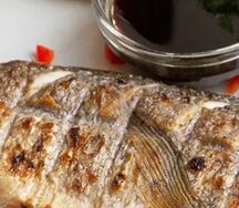 Шашлык из рыбы скумбрия