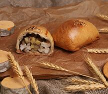 Тандырная самса с картофелем
