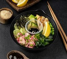 Поке Чикка Крабс с крабом и курицей