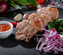 Шашлык из бараньей почечной части