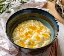 Каша рисовая с пюре из манго