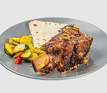 Копченые ребра в соусе jd