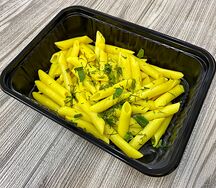 Пенне с сыром и зеленью