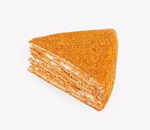 Кусочек сметанного медовика