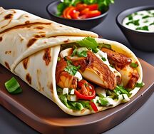 Tortilla chawarma au poulet