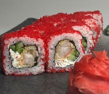 Ролл Калифорния с креветками