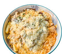 Frite fromage poulet