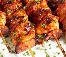 Une brochette de poulet