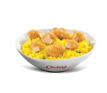 Riz avec poulet crispy