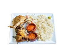 Un poisson loss grillé ו attiéké ו alloco